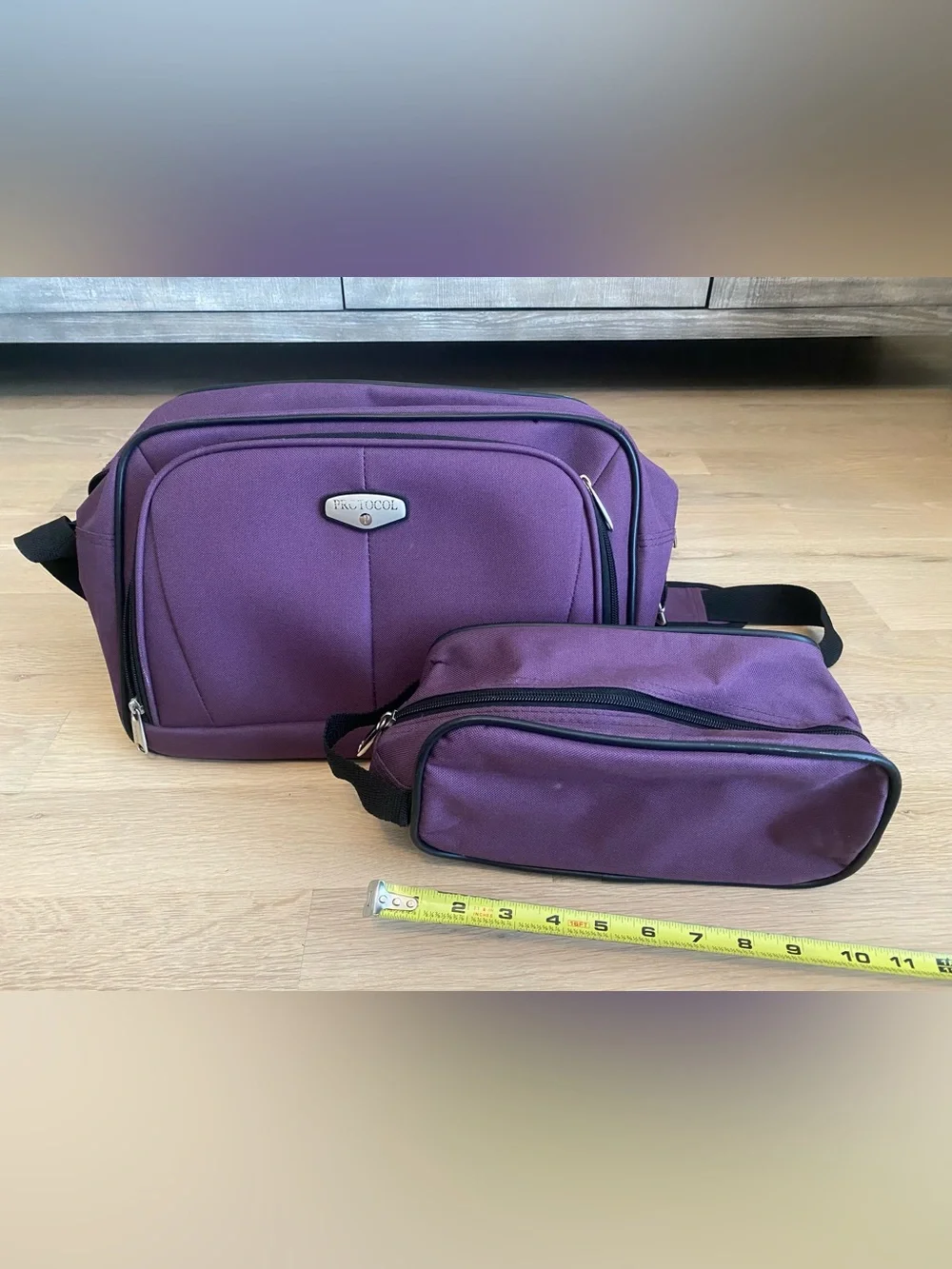 Matching Travel Toiletry Bag Set ✈️ Purple Cosmetic & Organizer Bags